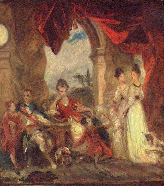 Sir Joshua Reynolds Portrat des Vierten Herzogs von Marlborough und seiner Familie France oil painting art